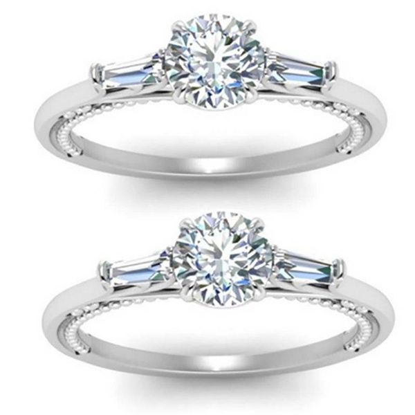 wedding rings simple elegant silver color inlaid round white zircon rhinestone crystal metal female ring for women engagement jewelry, Slivery;golden
wedding rings simple elegant silver color inlaid round white zircon rhinestone crystal metal female ring for women engagement jewelry, Slivery;golden