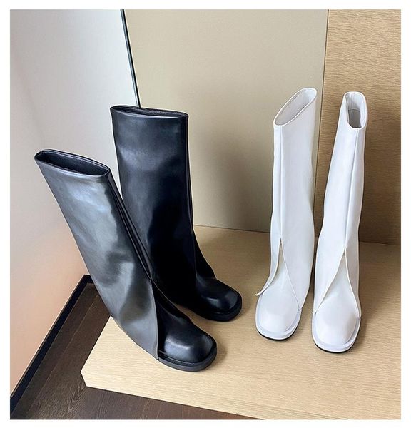 boots autumn 2021 women's high street trouser flat genuine leather female winter knee-length knight sweet cool, Black
boots autumn 2021 women's high street trouser flat genuine leather female winter knee-length knight sweet cool, Black