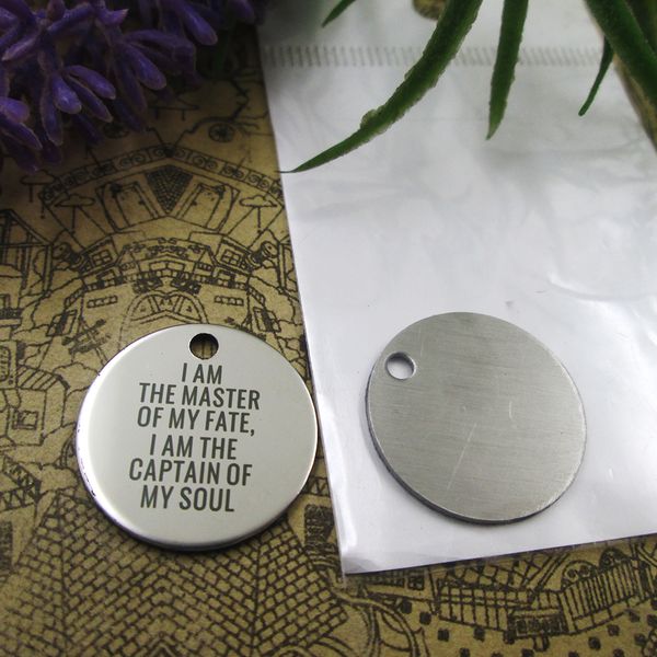 40pcs--stainless steel charms"i am the master of my fate" more style choosing diy pendants fo necklace, Bronze;silver
40pcs--stainless steel charms"i am the master of my fate" more style choosing diy pendants fo necklace, Bronze;silver