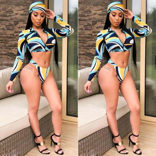 women's swimwear 3 pieces bandage floral bikini set swimsuit bathing suit beach long sleeves zipper tankinis summer, White;black
women's swimwear 3 pieces bandage floral bikini set swimsuit bathing suit beach long sleeves zipper tankinis summer, White;black