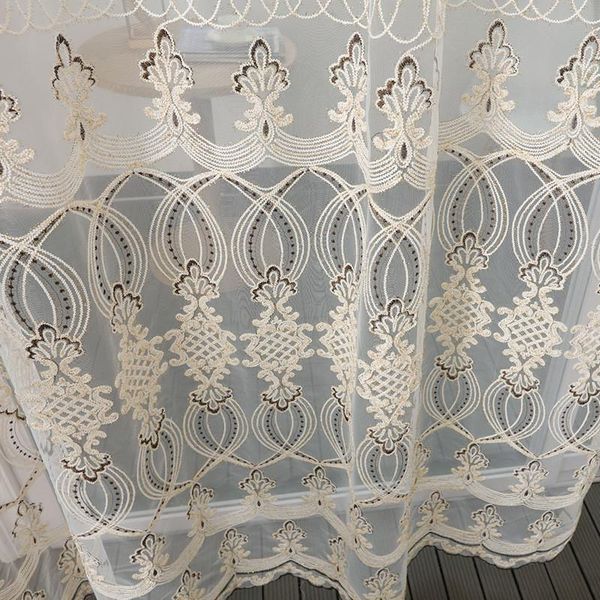 curtain & drapes european gold thread embroidered beige tulle curtains luxury sheer finished voile for living room bedroom cuostom
curtain & drapes european gold thread embroidered beige tulle curtains luxury sheer finished voile for living room bedroom cuostom