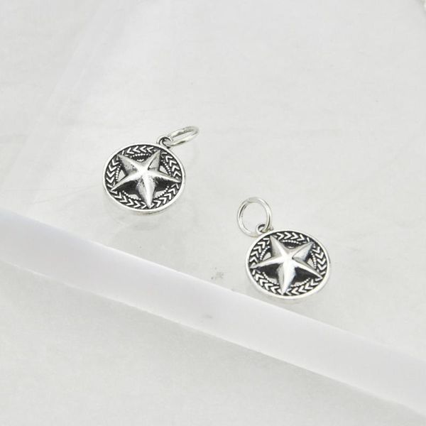 pendant necklaces korean style s925 fine silver star pendant, fashion female five-pointed round plates diy accessories
pendant necklaces korean style s925 fine silver star pendant, fashion female five-pointed round plates diy accessories