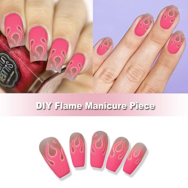10pcs/set fake nails neon flame shape glitter pointed ladies press on designed nail tips with glue sticker full cover1, Red;gold
10pcs/set fake nails neon flame shape glitter pointed ladies press on designed nail tips with glue sticker full cover1, Red;gold