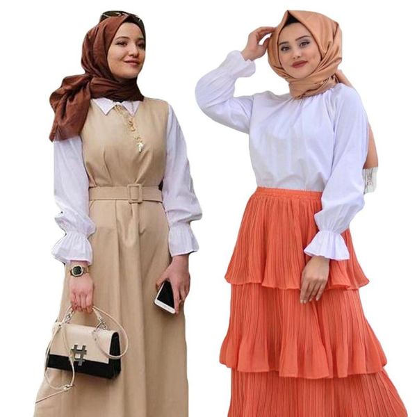 ethnic clothing muslim women long sleeve blouse white casual shirt turtle neck loose clothes plus size elegant ol style islamic arab, Red
ethnic clothing muslim women long sleeve blouse white casual shirt turtle neck loose clothes plus size elegant ol style islamic arab, Red