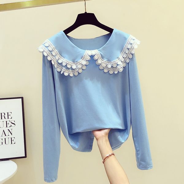 fashion women's lace doll collar long sleeves cotton t-shirt tee autumn female pullover casual tees a3895 210428, White
fashion women's lace doll collar long sleeves cotton t-shirt tee autumn female pullover casual tees a3895 210428, White