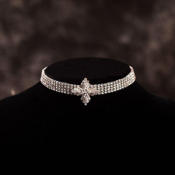 chains ultra-flash fairy crystal flower neck chain choker necklace collarbone short birthday neckband bridal hair jewelry, Silver
chains ultra-flash fairy crystal flower neck chain choker necklace collarbone short birthday neckband bridal hair jewelry, Silver