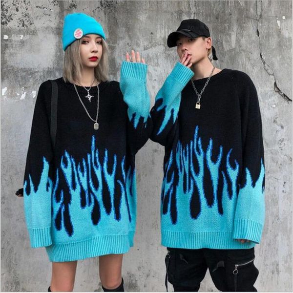 pull femme winter autumn loose women sweaters long blue flame o neck plus size female pullover womens, White;black
pull femme winter autumn loose women sweaters long blue flame o neck plus size female pullover womens, White;black