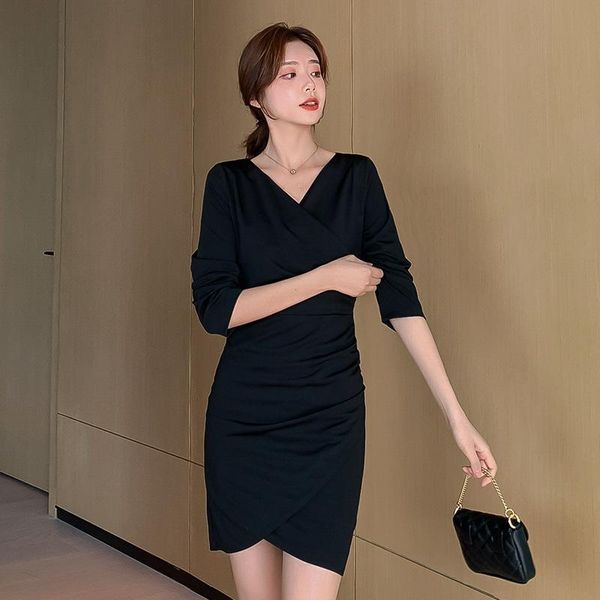 casual dresses spring plus size dress women solid v-neck fashion long sleeve autumn pink bodycon femme, Black;gray
casual dresses spring plus size dress women solid v-neck fashion long sleeve autumn pink bodycon femme, Black;gray