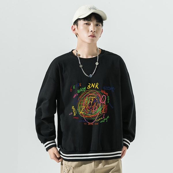 men's hoodies & sweatshirts mens pullovers autumn male streetwear boy graphic school oversized teenagers crewneck couple sportssuit clo, Black
men's hoodies & sweatshirts mens pullovers autumn male streetwear boy graphic school oversized teenagers crewneck couple sportssuit clo, Black