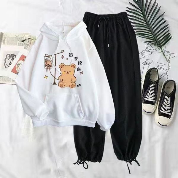 autumn suit 2021 new sports female student korean loose print sweater versatile casual wide leg, Gray
autumn suit 2021 new sports female student korean loose print sweater versatile casual wide leg, Gray