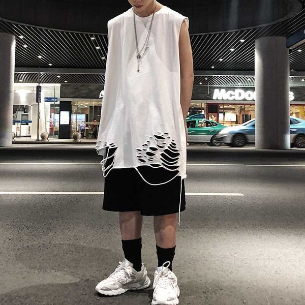 fashion t shirt dongguan amoy hip hop high street with sleeveless bottomed vest, White;black
fashion t shirt dongguan amoy hip hop high street with sleeveless bottomed vest, White;black