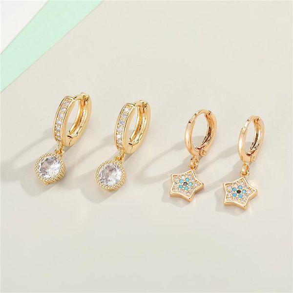 1pair korea zircon star round hoop earrings for women minimalist cute shiny small stud wedding jewelry e368-21 & huggie, Golden;silver
1pair korea zircon star round hoop earrings for women minimalist cute shiny small stud wedding jewelry e368-21 & huggie, Golden;silver
