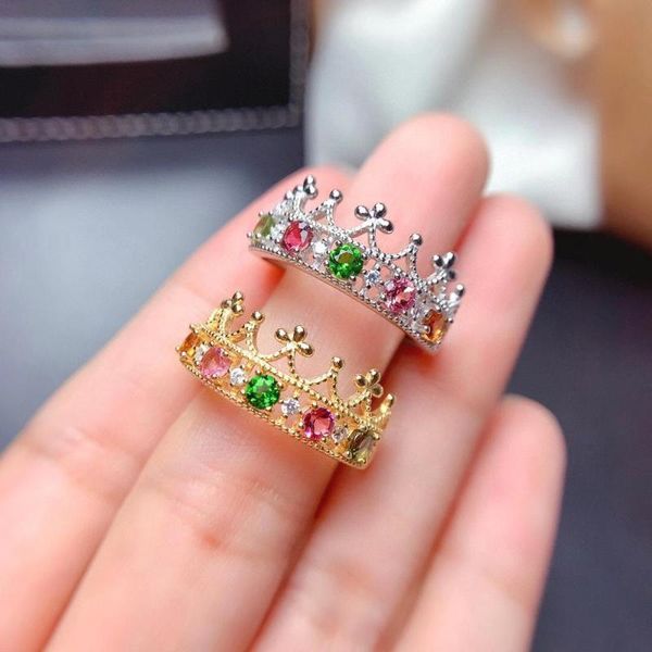 cluster rings mdina natural tourmaline gemstone fashion colorful stone crown ring for women real 925 sterling silver charm fine jewelry, Golden;silver
cluster rings mdina natural tourmaline gemstone fashion colorful stone crown ring for women real 925 sterling silver charm fine jewelry, Golden;silver