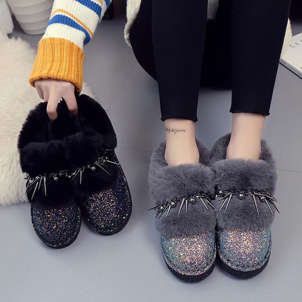 boots 2021 autumn and winter sequins women's cotton shoes small pepper snow plus velvet warm short tube fur female, Black
boots 2021 autumn and winter sequins women's cotton shoes small pepper snow plus velvet warm short tube fur female, Black