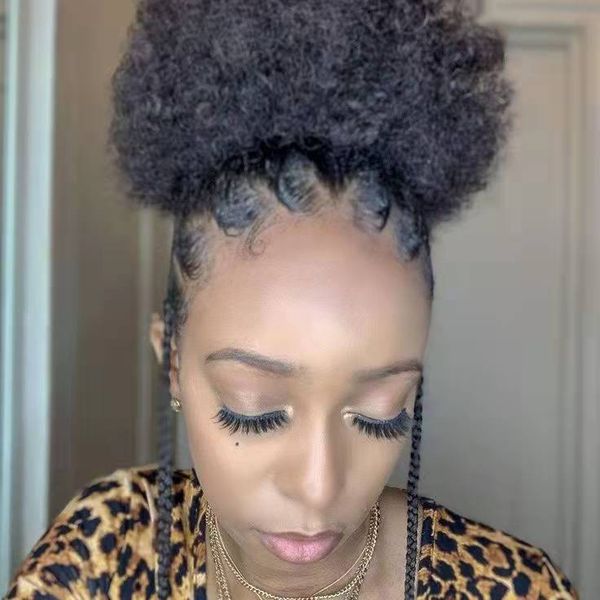 natural big afro puff ponytail,human hair drawstring pony tail short high kinky curly 4c brazilian remy extension 120g, Black
natural big afro puff ponytail,human hair drawstring pony tail short high kinky curly 4c brazilian remy extension 120g, Black