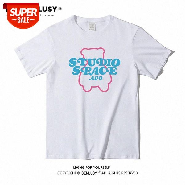 xiaoqing short-sleeved male and female anime bear t-shirt couple bottoming shirt pure cotton tee #pe8f, White;black
xiaoqing short-sleeved male and female anime bear t-shirt couple bottoming shirt pure cotton tee #pe8f, White;black
