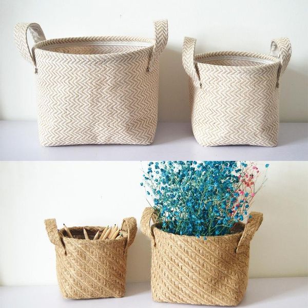 storage baskets rustic woven jute laundry basket braided rope caddy bin with handles flower pot kids toys sundries organizer b03e
storage baskets rustic woven jute laundry basket braided rope caddy bin with handles flower pot kids toys sundries organizer b03e