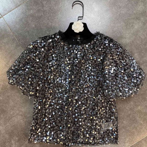 women's t-shirt deat female t-shirt solid color luxury sequins around the neck short sleeve spring fashion shirt hr331 gtc2, White
women's t-shirt deat female t-shirt solid color luxury sequins around the neck short sleeve spring fashion shirt hr331 gtc2, White