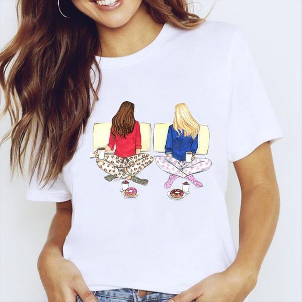 graphic happy sister friends womens t shirts love short sleeve trend cartoon clothes tees print female shirt, White
graphic happy sister friends womens t shirts love short sleeve trend cartoon clothes tees print female shirt, White