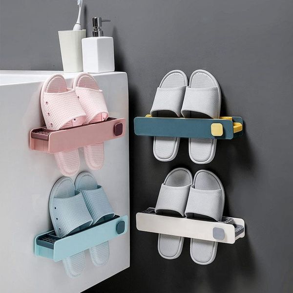 hooks & rails wall hanging shoes holder slipper rack space saving modern style household plastic shelf for bathroom storage accessorie
hooks & rails wall hanging shoes holder slipper rack space saving modern style household plastic shelf for bathroom storage accessorie