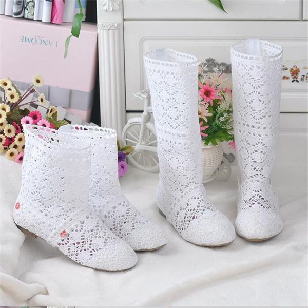 spring and autumn knitted hollow boots flat bottom mesh high / low tube breathable fashion lace women's shoes, Black
spring and autumn knitted hollow boots flat bottom mesh high / low tube breathable fashion lace women's shoes, Black