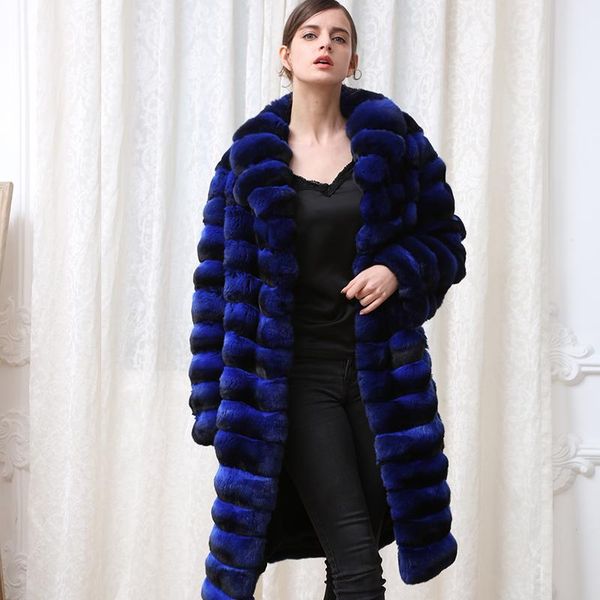 women's fur & faux royal blue real rex coat 100cm long winter women natural with turn-down collar overcoats, Black
women's fur & faux royal blue real rex coat 100cm long winter women natural with turn-down collar overcoats, Black