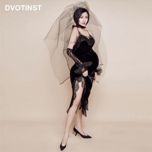 dvotinst women pography props maternity dresses pregnancy black sleeveless lace retro velvet dress studio poshoot clothes, White
dvotinst women pography props maternity dresses pregnancy black sleeveless lace retro velvet dress studio poshoot clothes, White