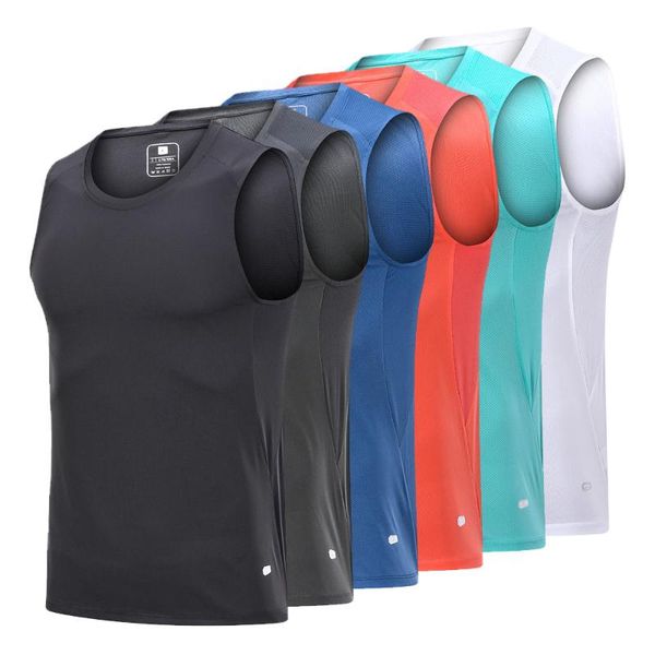running jerseys men's quick dry slim fit sleeveless sports vest t-shirt for training, running,fitness,gym tank men show muscle, Black;blue
running jerseys men's quick dry slim fit sleeveless sports vest t-shirt for training, running,fitness,gym tank men show muscle, Black;blue