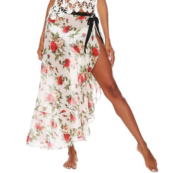 skirts women's printed sweet chiffon irregular ruffle bandage beach skirt white, Black
skirts women's printed sweet chiffon irregular ruffle bandage beach skirt white, Black