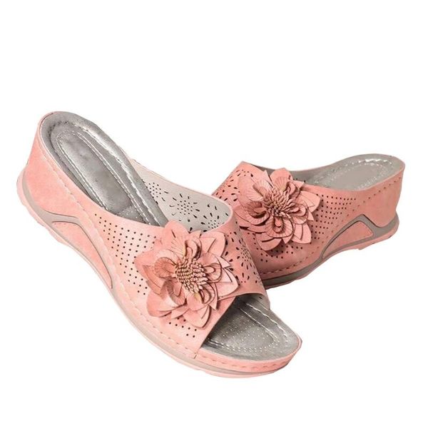 slippers women summer faux leather open toe shoes hollow out flower retro thick platform wedge slip on anti sandals, Black
slippers women summer faux leather open toe shoes hollow out flower retro thick platform wedge slip on anti sandals, Black