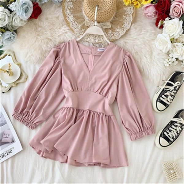 women's blouses & shirts v-neck shirt spring autumn temperament lady style thin waist full tide solid puff sleeve zy5128, White
women's blouses & shirts v-neck shirt spring autumn temperament lady style thin waist full tide solid puff sleeve zy5128, White
