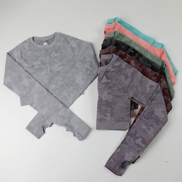 yoga outfit camo sports gym women fitness long sleeve shirt workout crop breathable female running t-shirt wear
yoga outfit camo sports gym women fitness long sleeve shirt workout crop breathable female running t-shirt wear