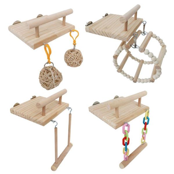 bird cages wooden parrot perches cage toys hamster play gym stand with wood swing rattan ball toy supplies
bird cages wooden parrot perches cage toys hamster play gym stand with wood swing rattan ball toy supplies