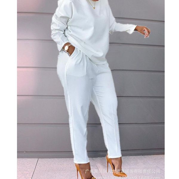 women's two piece pants mandylandy casual autumn t-shirt and trousers suit women 2 sets outfits long sleeve sweatshirt pant, White
women's two piece pants mandylandy casual autumn t-shirt and trousers suit women 2 sets outfits long sleeve sweatshirt pant, White