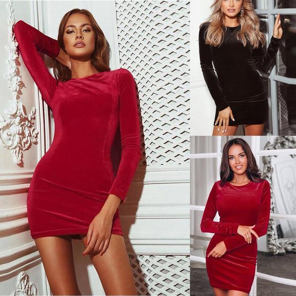 elegant plain evening party club formal ladies classic vestidos fashion women long sleeve velvet stretch bodycon midi dress casual dresses, Black;gray
elegant plain evening party club formal ladies classic vestidos fashion women long sleeve velvet stretch bodycon midi dress casual dresses, Black;gray