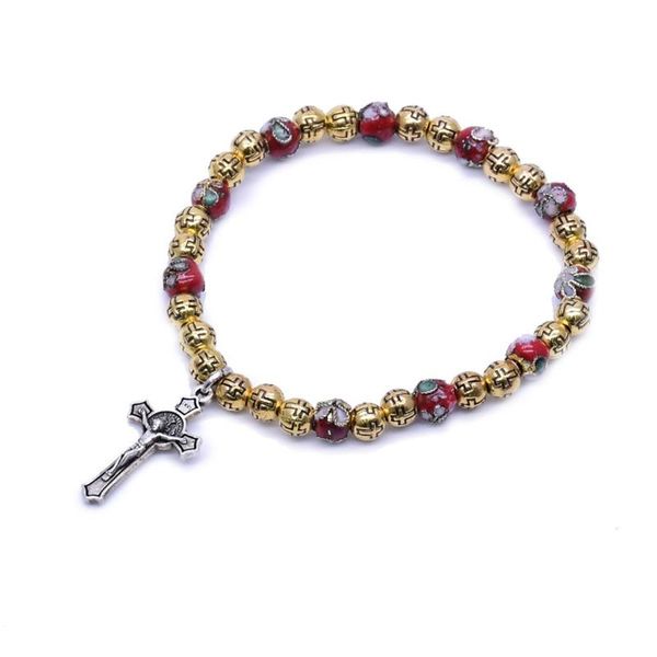 beaded, strands 6mm cloisonne metal rosary beaded bracelet cross pendant adjustable chain for women men religious paryer jewelry gift, Black
beaded, strands 6mm cloisonne metal rosary beaded bracelet cross pendant adjustable chain for women men religious paryer jewelry gift, Black
