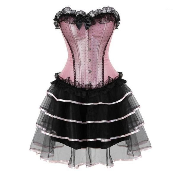 bustiers & corsets pink satin lace trim overbust corset dress and tutu skirt set plus size, Black;white
bustiers & corsets pink satin lace trim overbust corset dress and tutu skirt set plus size, Black;white