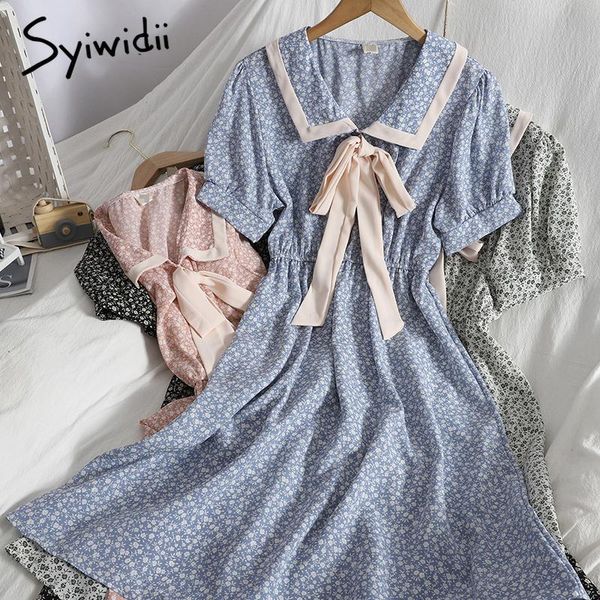 party dresses syiwidii lace up bow tie collar woman dress floral print elastic waist puff sleeve 2021 summer light boho yellow, White;black
party dresses syiwidii lace up bow tie collar woman dress floral print elastic waist puff sleeve 2021 summer light boho yellow, White;black