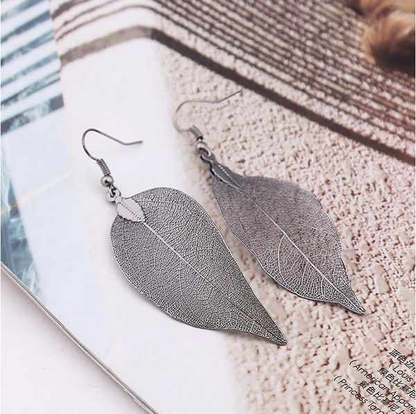 women girl gold sliver leaf earrings ladies jewelry drop hook 52510 dangle & chandelier, Silver
women girl gold sliver leaf earrings ladies jewelry drop hook 52510 dangle & chandelier, Silver