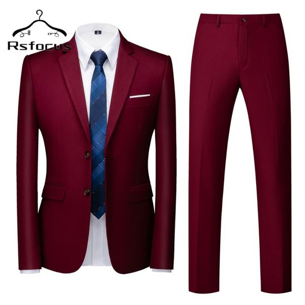 men's suits & blazers 2021 male wedding prom suit slim fit burgundy business formal men costume man 2pcs set (jacket+pants) 5xl tz113, White;black
men's suits & blazers 2021 male wedding prom suit slim fit burgundy business formal men costume man 2pcs set (jacket+pants) 5xl tz113, White;black