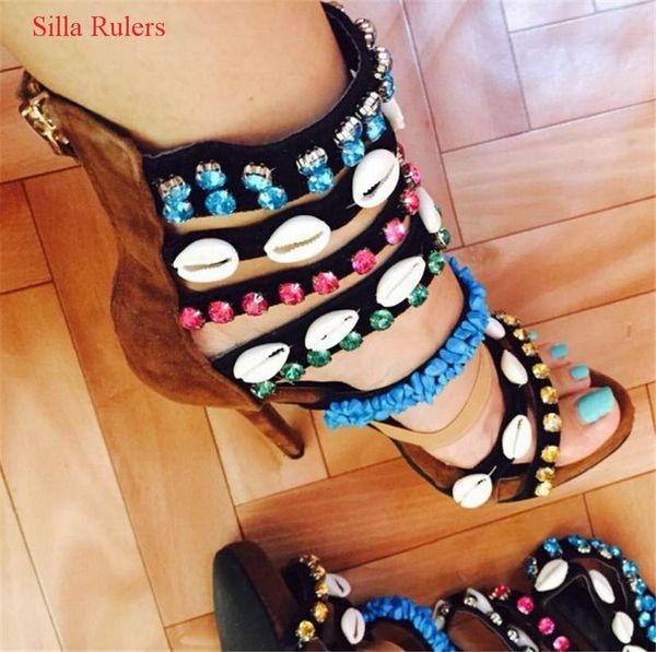 coline embellished suede gladiator sandals women high heels shell beading deco pumps wedding shoes woman sandalias mujer, Black
coline embellished suede gladiator sandals women high heels shell beading deco pumps wedding shoes woman sandalias mujer, Black