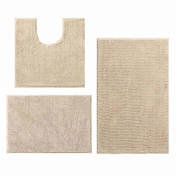 bath mats 3 pieces bathroom rugs,anti-slip chenille rug, super absorbent luxury shaggy set, machine washable
bath mats 3 pieces bathroom rugs,anti-slip chenille rug, super absorbent luxury shaggy set, machine washable
