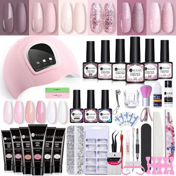 sugar extension manicure set nail dryer 6 colors gel polish kit lamp acrylic art tools professional set1
sugar extension manicure set nail dryer 6 colors gel polish kit lamp acrylic art tools professional set1