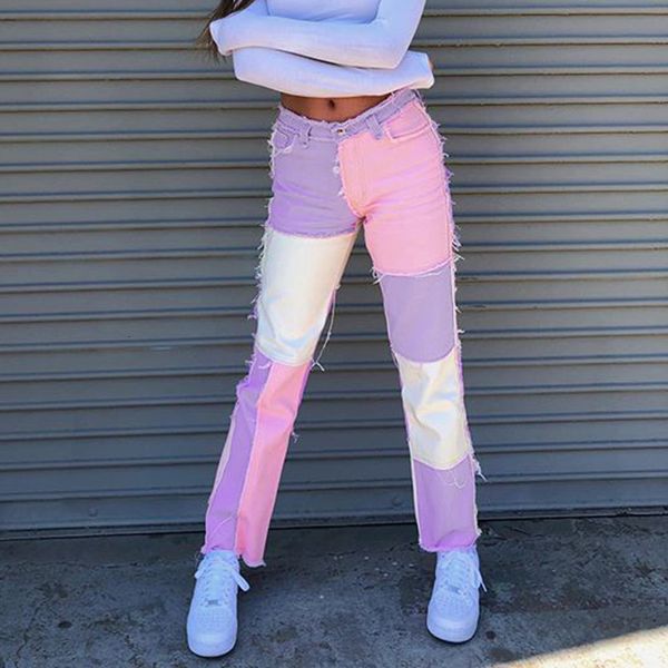 jeans autumn women's vaqueros mujer patchwork stacked jeans women streetwear high waist trousers denim pants pantalon femme, Blue
jeans autumn women's vaqueros mujer patchwork stacked jeans women streetwear high waist trousers denim pants pantalon femme, Blue
