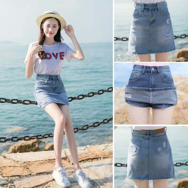 skirts summer women clothing denim mini students anti-exposed fake two pieces cowboy solid color one-step, Black
skirts summer women clothing denim mini students anti-exposed fake two pieces cowboy solid color one-step, Black