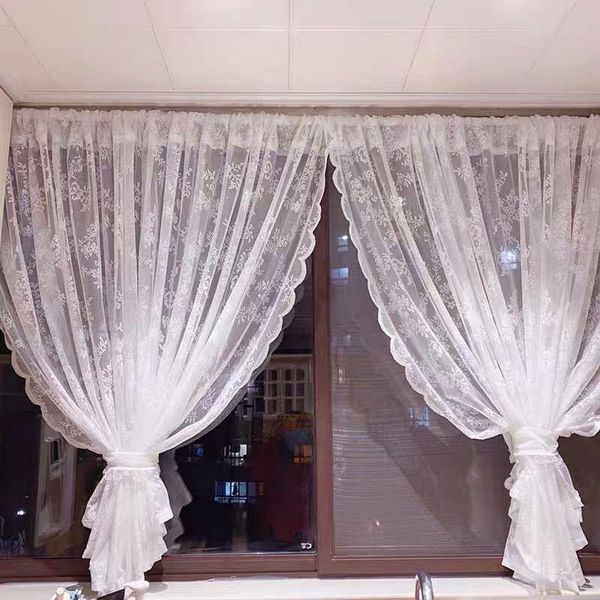 curtain & drapes 1pcs white gauze translucent lace pastoral korean style manor living room balcony bedroom fabric f8340
curtain & drapes 1pcs white gauze translucent lace pastoral korean style manor living room balcony bedroom fabric f8340