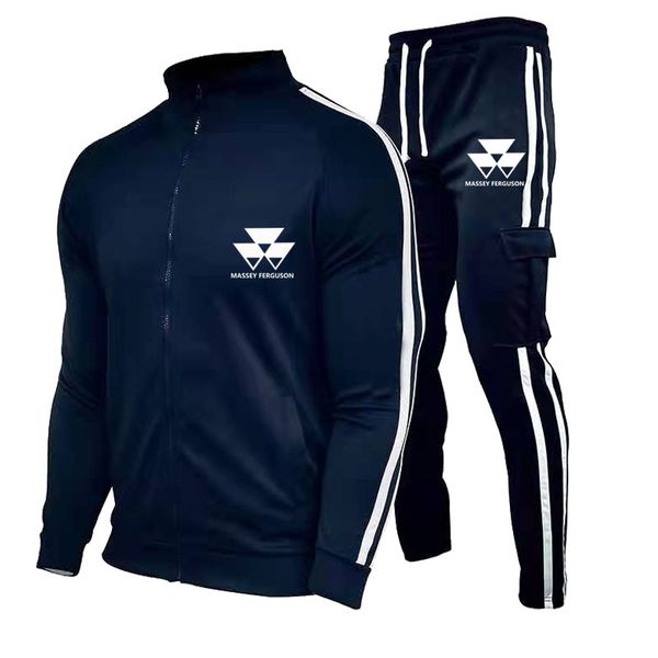set full zipper men's 2-piece triangle pattern sportswear printing street casual long-sleeved breathable soft wicking, Gray
set full zipper men's 2-piece triangle pattern sportswear printing street casual long-sleeved breathable soft wicking, Gray