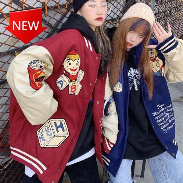 Women's Jackets Coats Y2K Street Trend Loose Baseball Uniform Couple Casual Coat Top 2021 American Retro Embroidered, Black;brown
Women's Jackets Coats Y2K Street Trend Loose Baseball Uniform Couple Casual Coat Top 2021 American Retro Embroidered, Black;brown