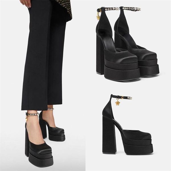 designer sandals aevitas waterproof platform heels women high heeled shoes personalized satin catwalk sandal party wedding dress shoes size, Black
designer sandals aevitas waterproof platform heels women high heeled shoes personalized satin catwalk sandal party wedding dress shoes size, Black