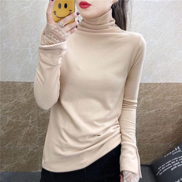 woman tshirts winter women's lace stitching long sleeve t-shirt t ropa mujer camisetas, White
woman tshirts winter women's lace stitching long sleeve t-shirt t ropa mujer camisetas, White